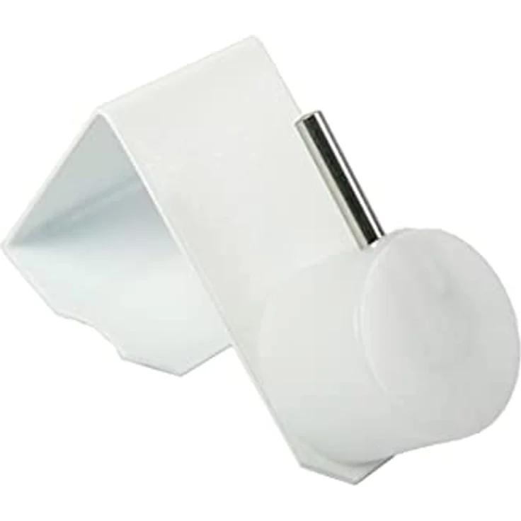 dekondo Fensterhaken Dekohaken Dekoklipp Fensterklipp Gardinenhaken, weiß, für einen Klemmbereich (Rahmenstärke des Fensters/Fensterdicke) von 10-25 mm - wählen Sie die richtige Größe beim Kauf aus, (10-St), oben oder seitlich am Fenster zu befestigen – Bild 2