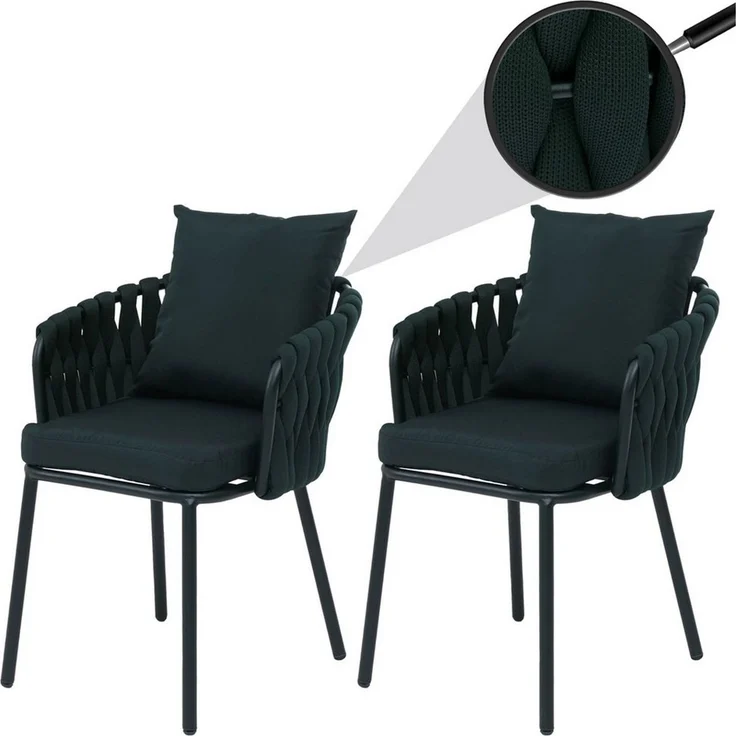 MCW Gartenstuhl MCW-P89 (Set), Hohe Stoffqualität 180 g/m², Bezug waschbar bei maximal 40° – Bild 5