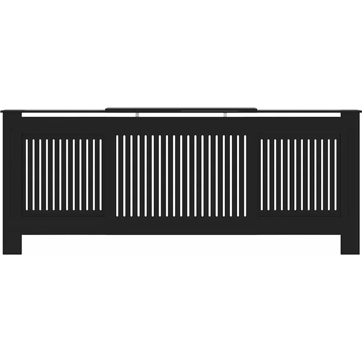 MDF Heizkörperverkleidung Landhausstil Schwarz 205 cm – Bild 4