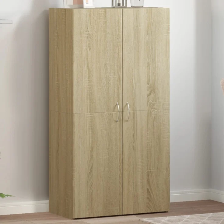 vidaXL Aktenschrank Sonoma-Eiche 60x32x115 cm Holzwerkstoff 840774 – Bild 1