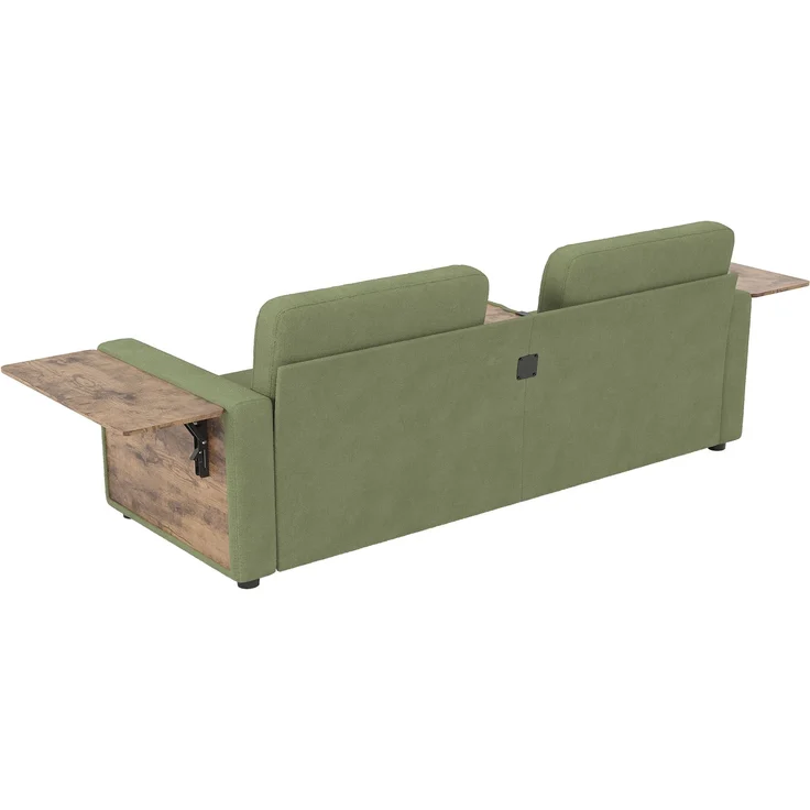 ZUBALIYA Schlafsofa 71x57.5 cm, mit Schreibtisch, mit Schubladen, mit Stauraum, mit Ablageflächen, mit Ausziehbett, Grün – Bild 18