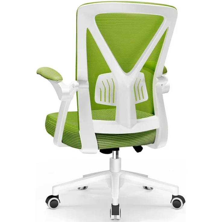Hiazurm Bürostuhl Bürostuhl,Chefsessel aus Mesh,Ergonomischer Schreibtischstuhl (Verstellbarer Armlehnen, Lendenwirbelstütze,Drehstuhl Wippfunktion,Atmungsaktiv), Verlängerte und Verbreiterte Rückenlehne, Bis 155 kg,Schwarz – Bild 1