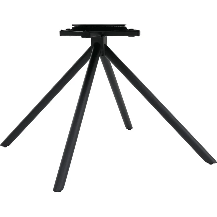 Esszimmerstuhl HWC-G67, Küchenstuhl, drehbar Auto-Position Metall Chenille (410g/m²) ~ Gestell schwarz, dunkelgrau – Bild 6