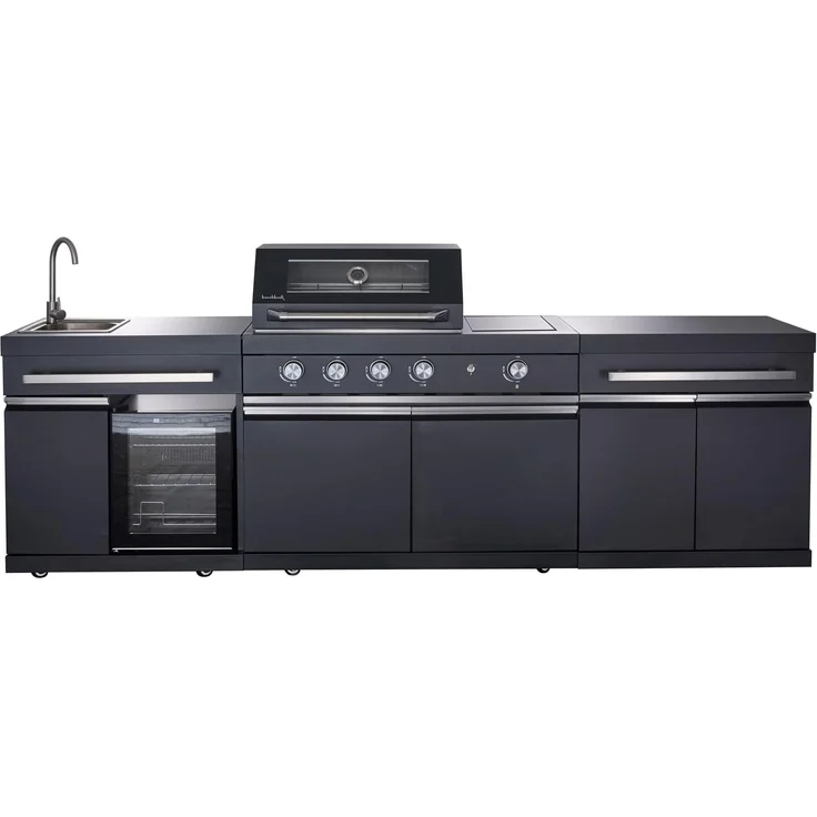 Buschbeck Outdoor-Küche »King Range« mit Sizzle Zone und Kühlschrank, BxTxH: 282x58x112 cm – Bild 3