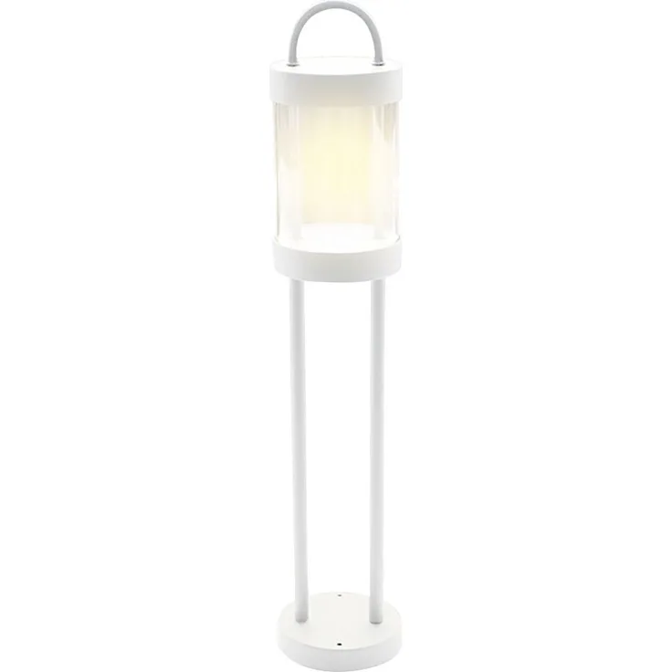 LED Außen-Stehleuchte, Alu, weiß, H 65 cm