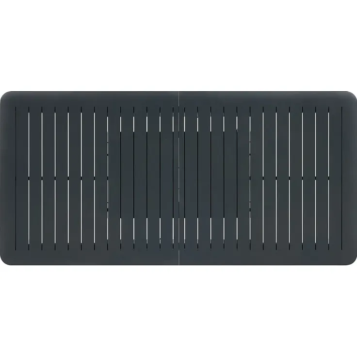 Vente-unique - VELYRA Gartenessgruppe Metall Grau - B 100 cm x H 75 cm x L 205 cm286,5 cm – Bild 6