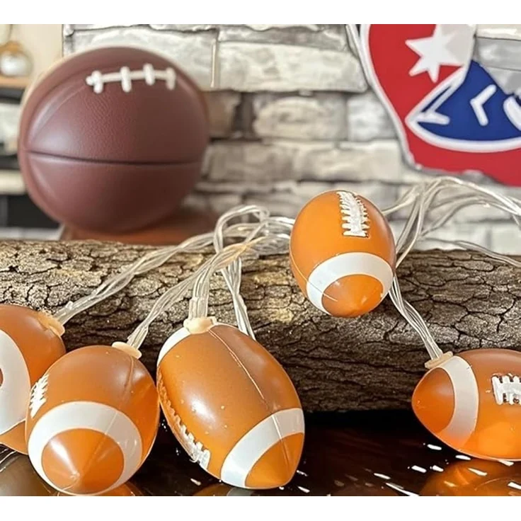 ABC LED-Lichterkette mit Fußballmotiv, 3 m, 20 LED, batteriebetrieben – Bild 3