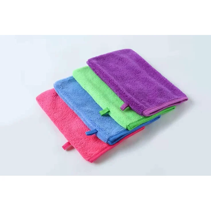 YSN Home Collection Waschhandschuh Flauschige Mikrofaser Waschhandschuhe Waschlappen 16x21cm, (8-St), Mit Schlaufe zum aufhängen – Bild 6
