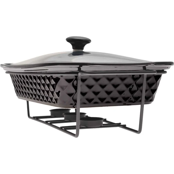Speisewärmer aus Keramik 2 L Chafing Dish Buffet-Set Keramik-Chafer Buffetwärmer Warmhaltebehälter – Bild 6