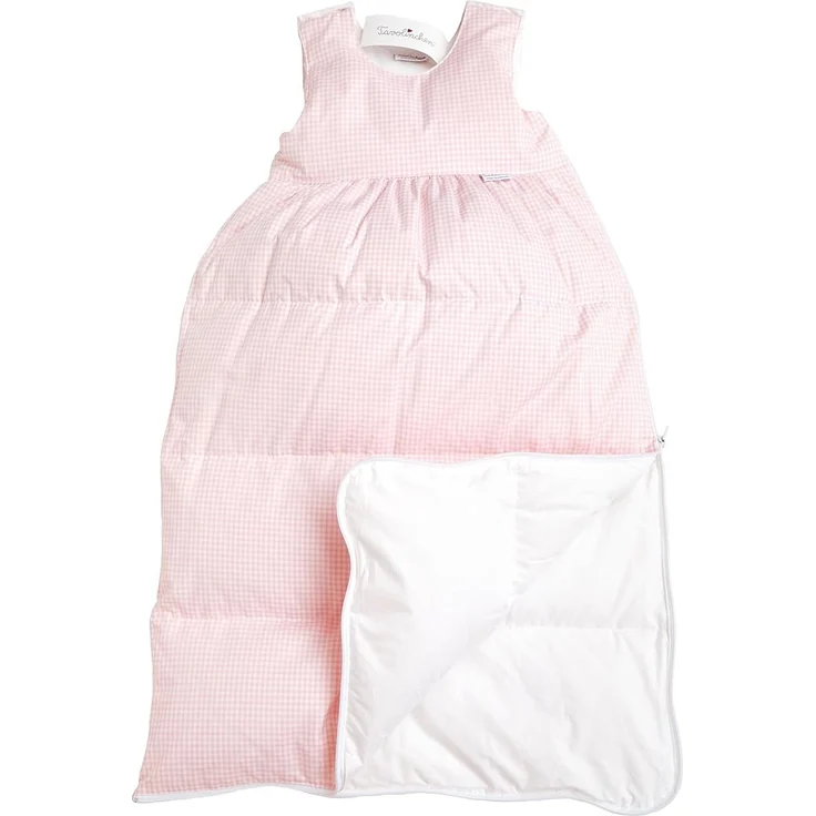 Tavolinchen Babyschlafsack Daunenschlafsack "TwistKaro" Kinderschlafsack - rose - 110cm – Bild 2
