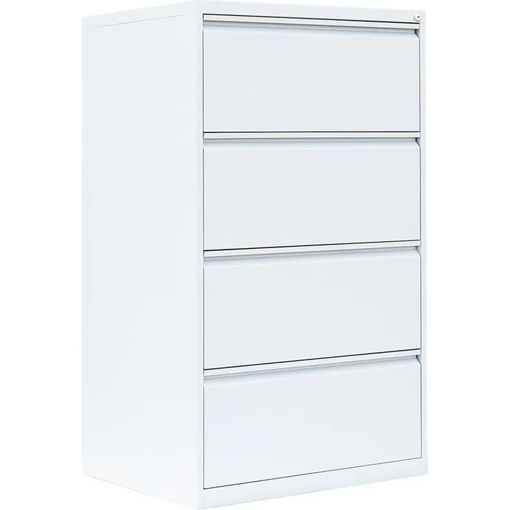 Steelboxx Hängeregisterschrank für DIN A4 Hängemappen 132x76x62cm mit 4 Schüben (1-St) Hängeregisterschrank