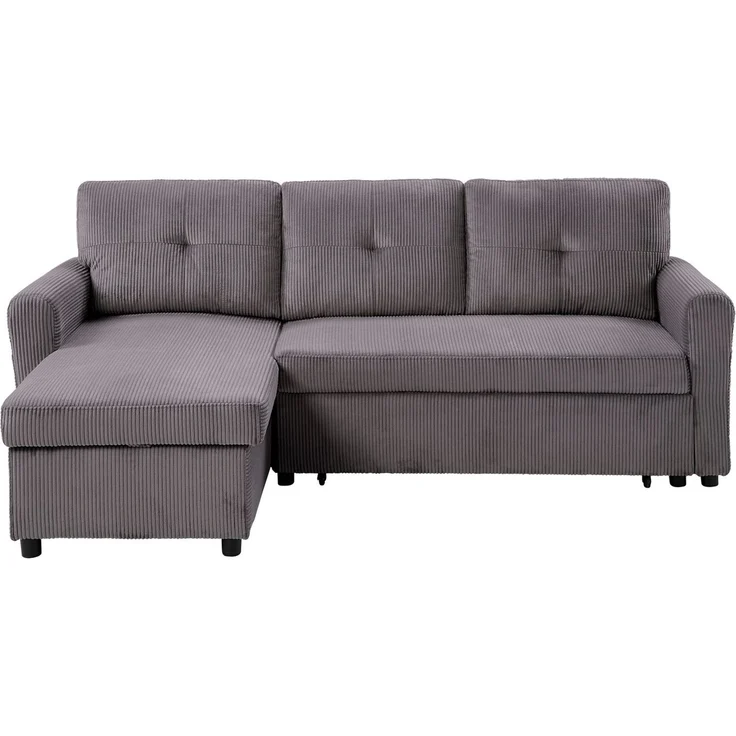 ATLANTIC home collection Ecksofa Gustavo L-Form, mit Schlaffunktion, Stauraum & seitlichen Taschen – Bild 3
