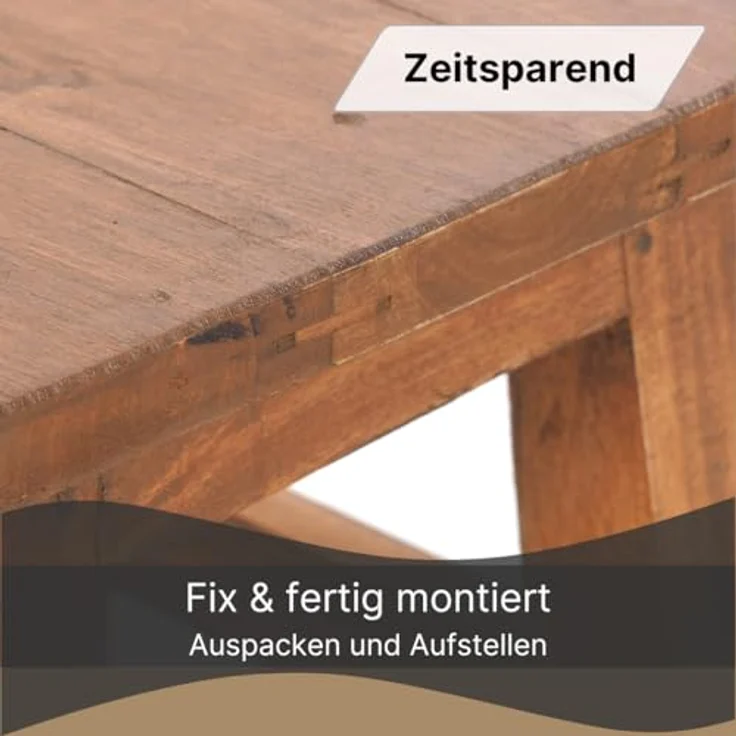 DESIGN DELIGHTS Hocker Fusshocker PALO, 27x26cm (HxB), rustikaler Holzhocker Massivhocker – Bild 6