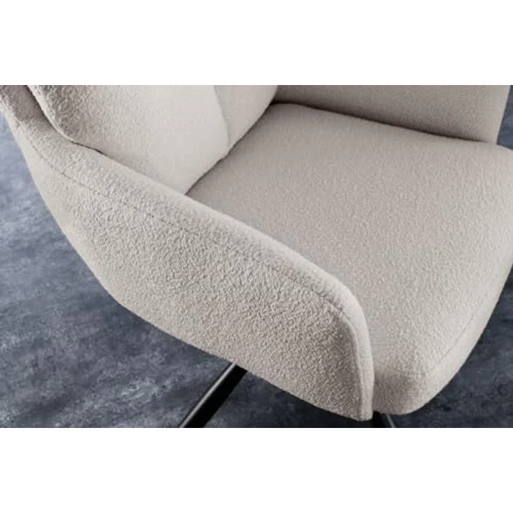riess-ambiente Polsterstuhl BIG GEORGE greige / schwarz (Einzelartikel, 1 St), Esszimmer · 360° drehbar · mit Armlehne · Retro – Bild 6