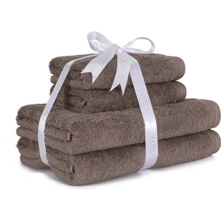 Möve Handtuch Set Superwuschel, Walkfrottier (4-St), 100% Premium Cotton Baumwolle, einfarbig, weich – Bild 1