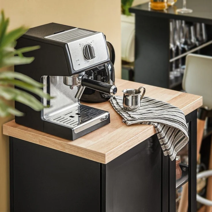 SoBuy FKW75-SCH Kücheninsel, MDF, Lackiert, Schwarz, 60 x 40 x 90 cm – Bild 9