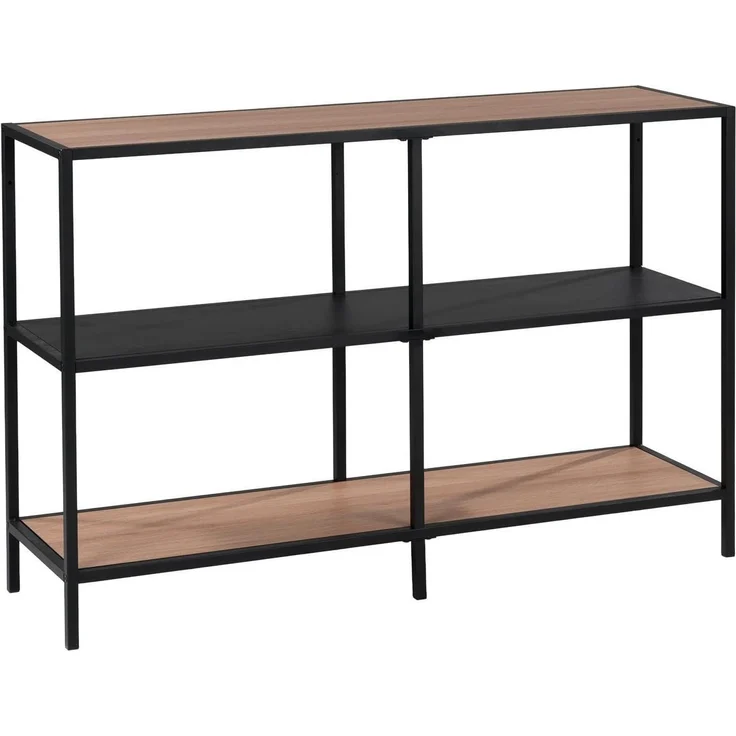 Regal Dylan / 300.001754, Holzwerkstoff, Stahl, Schwarz, Holzfarben, 120 x 80 x 34 cm – Bild 7