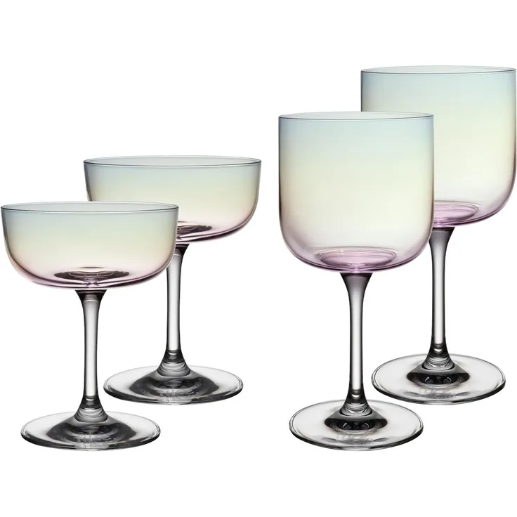 like. by Villeroy & Boch Like Glass Wein- und Sektgläser Set 4-teilig - Pearl