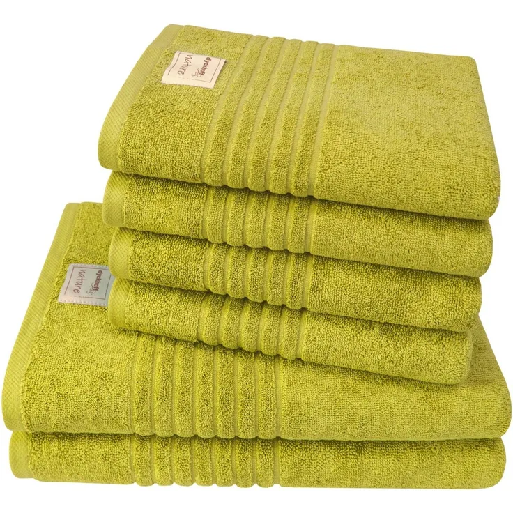 Dyckhoff Handtuch Set Nature, Frottier (Set, 6-St), im 3er oder 6er Set erhätlich