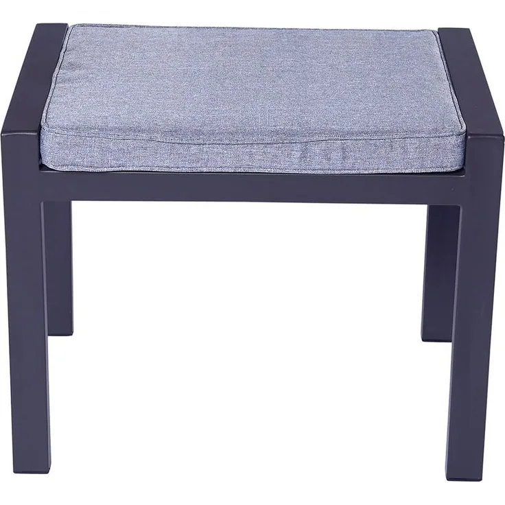 BONDINO II Hocker, anthrazit Aluminium-Gestell, inklusive Kissen