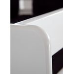 Halbhohes Spielbett ALEX Buche massiv weiß lackiert