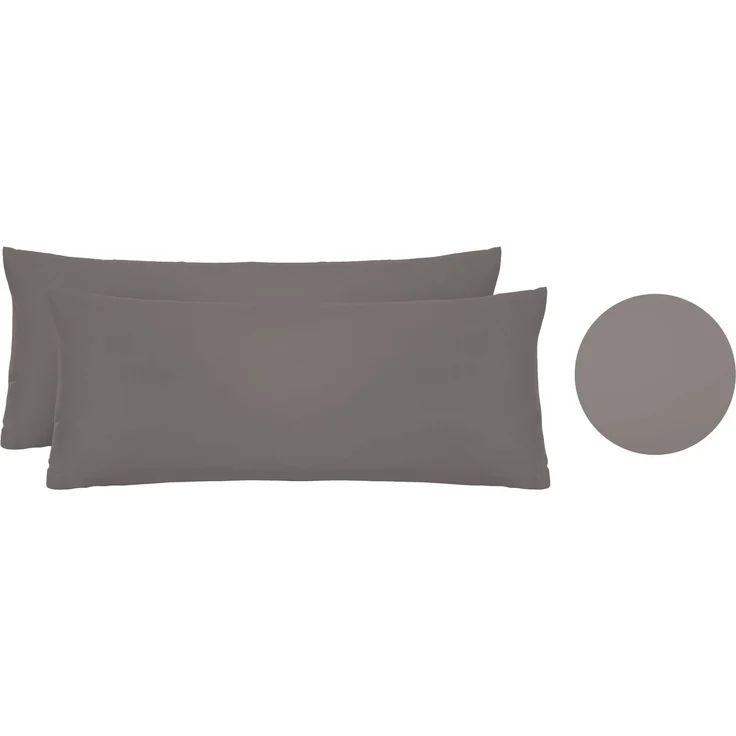 biberna Feinjersey-Kissenbezug, 2-teilig, silbergrau, 40x60 cm – Bild 5