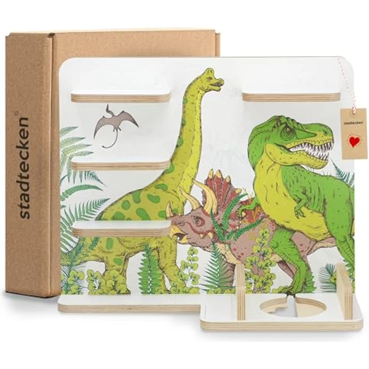 stadtecken Kinderregal Dinosaurier, Regal für die Toniebox und ca. 35 Tonies, Passend für ca. 35 Tonies – Bild 8