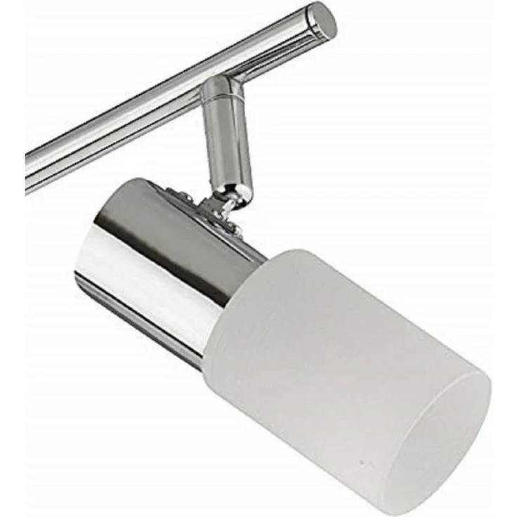 TRANGO LED Deckenstrahler, 4-flammig 2007-48 LED Deckenleuchte Chrom-Optik & Aluminium gebürstet GRACE inkl. 4x G9 LED Leuchtmittel 3.000K warmweiße Lichtfarbe Badleuchte, Flurleuchte, Küchenleuchte, Schwenkbare LED Deckenlampe, Kronleuchter – Bild 3