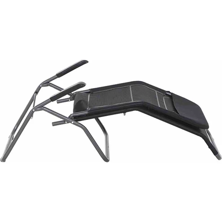 Siena Garden Sonnenliege ANCO, 144 x 72,5 x 103,5 cm J40966 schwarz – Bild 7