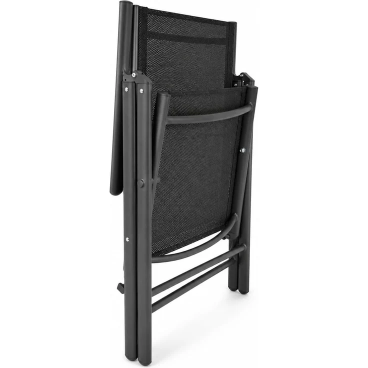 BURI 1 Klappsessel mit Hochlehner Auflage Gartenstuhl Aluminium verstellbar – Bild 7