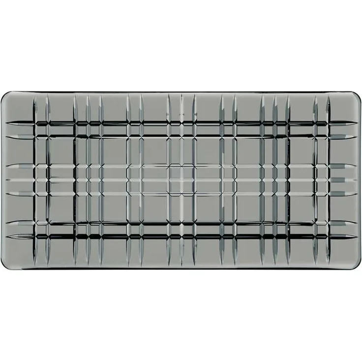 Nachtmann Square Geschirr Platte 28 cm smoke rechteckig