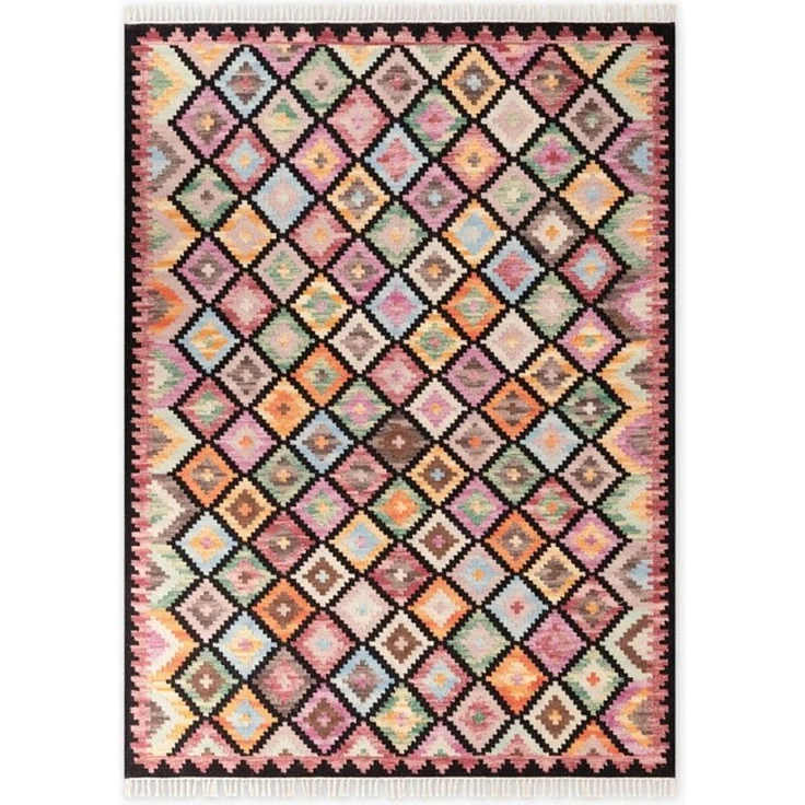HANSE Home Teppich Kelim Zara, rechteckig, Höhe: 3 mm, Wolle, Baumwolle, Natur, Handgewebt, orientalisch, Boho, traditionell – Bild 4