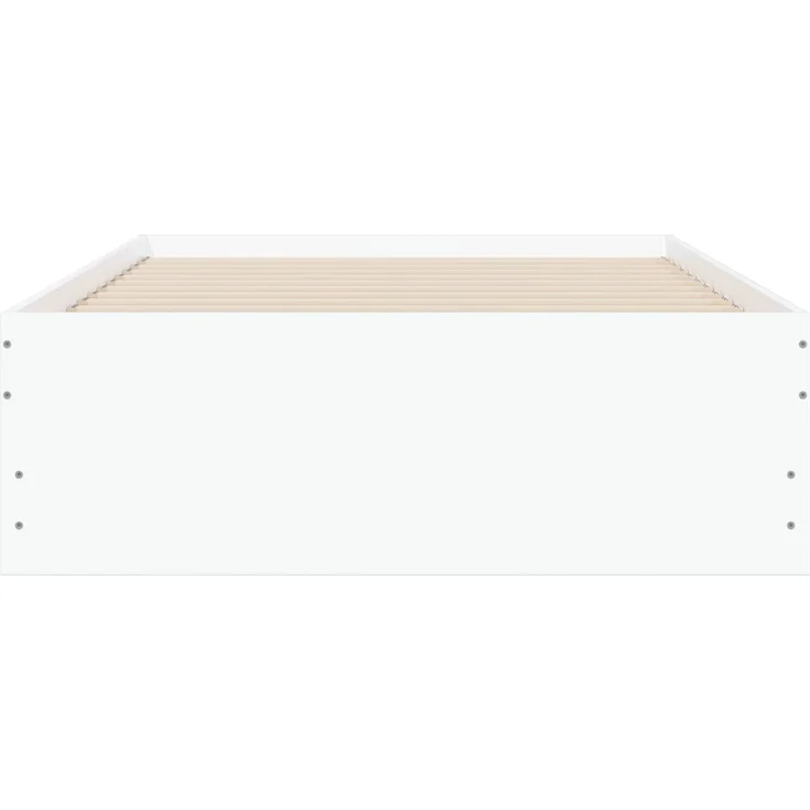 vidaXL Bettgestell mit Stauraum mit Schubladen Weiß Holzwerkstoff 3429605 – Bild 5