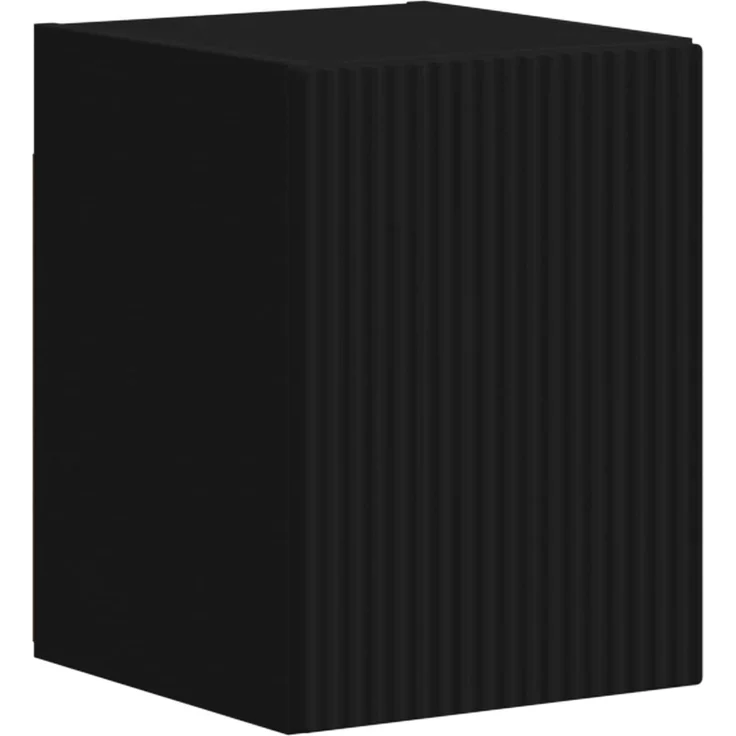 vidaXL TV-Schrankset Wandmontiert 4 pcs Schwarz Holzwerkstoff 3409034 – Bild 8