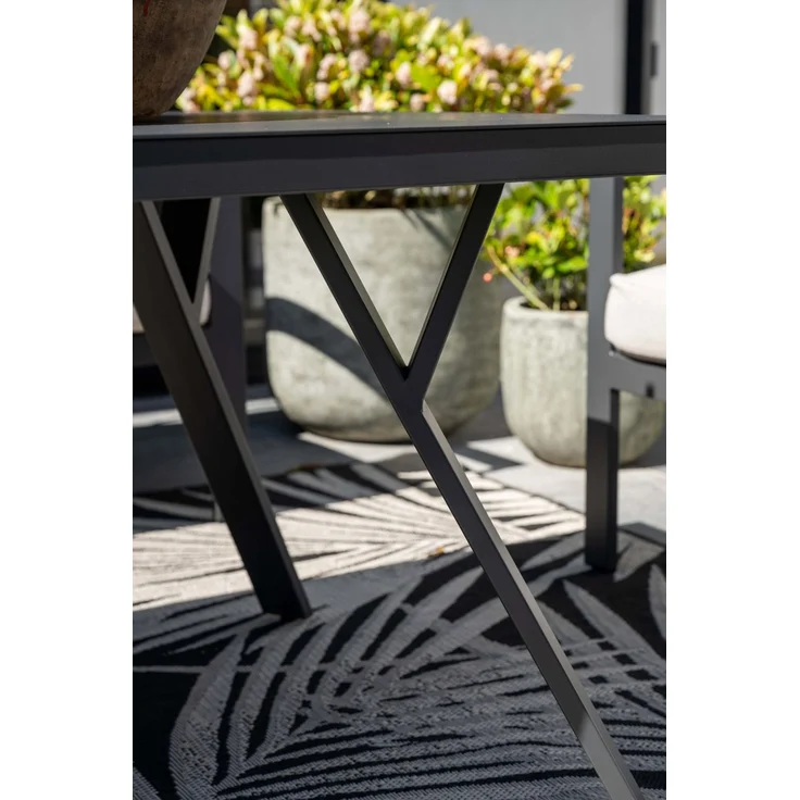 Garden Impressions Sergio Lounge-Dining Sofa Set 4-tlg.- Aluminium Gartenlounge & Dining-Tisch – Bild 6