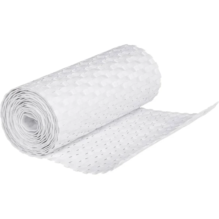 vidaXL Balkon-Sichtschutze 10 Stk. Weiß 255x19 cm Poly Rattan 156313 – Bild 4
