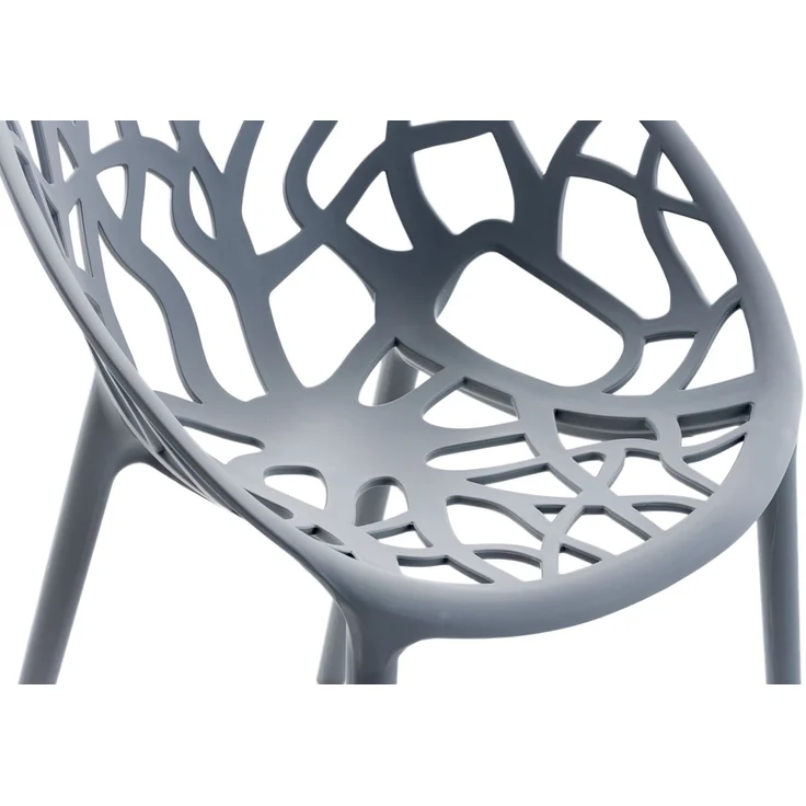 CLP 2er Set Gartenstuhl Hope, Modernes Design, Wetterfest, Stapelbar, Mit Armlehnen,anthrazit – Bild 6