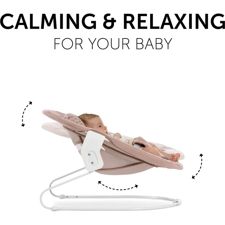 Hauck Alpha+ 2in1 Hüpfwippe und Babywippe, Bambi Rose - ab Geburt, Neugeborenen-Set, kompatibel mit Alpha Hochstuhl, Click On – Bild 3
