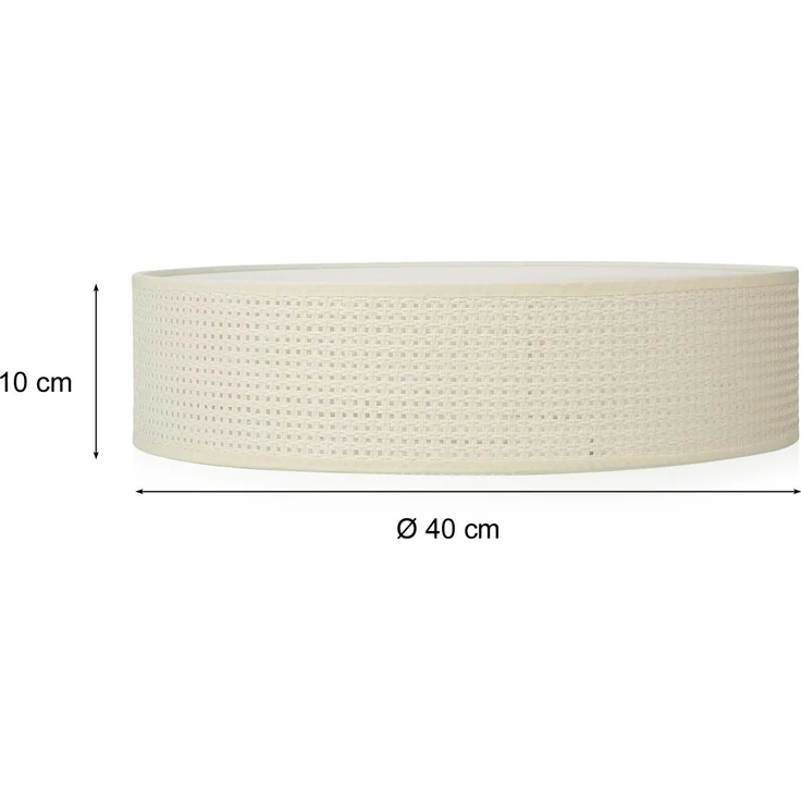 Deckenlampe CEILING DREAM mit Rattan Lampenschirm, Ø 40cm – Bild 3