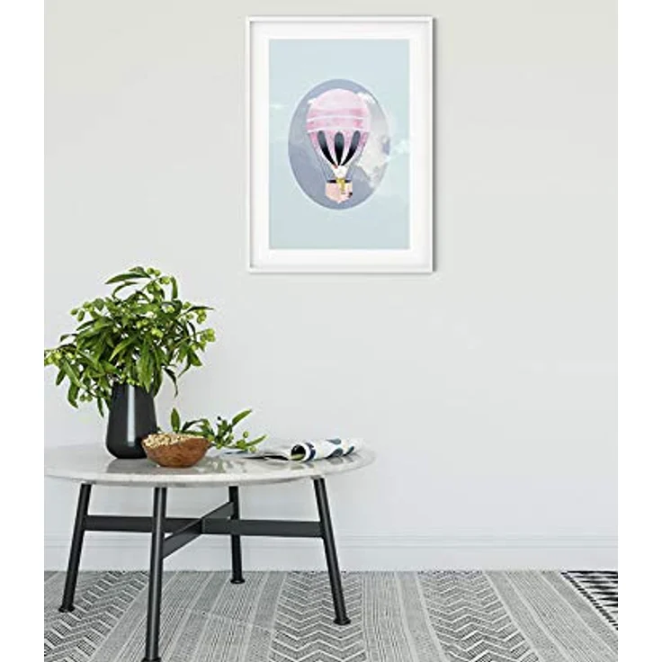 Komar Happy Balloon Green Wandbild, Poster 30x40 cm, hochwertige Druckqualität, ohne Rahmen, für Wohnzimmer und Schlafzimmer – Bild 2