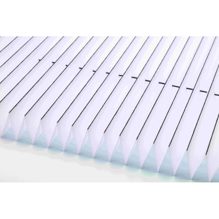 K-home Klemmfix-Plissee Florida Weiß 40x130 cm (B x L) einzigartiges Design mit bezauberndem Lichteffekt – Bild 2
