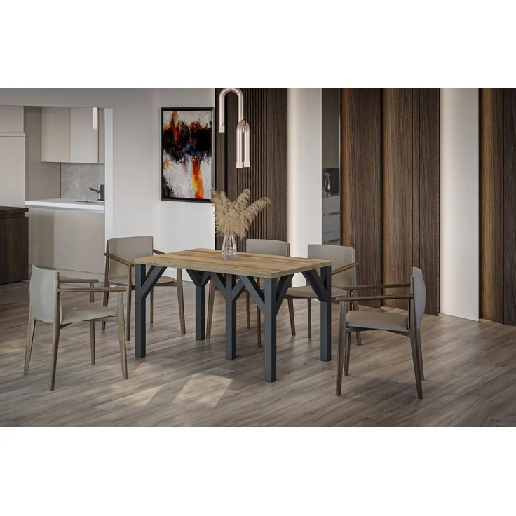 Esstisch Dunaj 130-405cm (Wotan Eiche) – Bild 4
