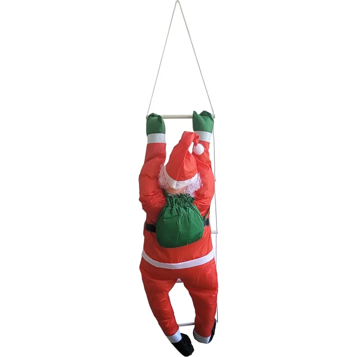 Weihnachtsmann auf Leiter 165cm [en. casa] – Bild 3