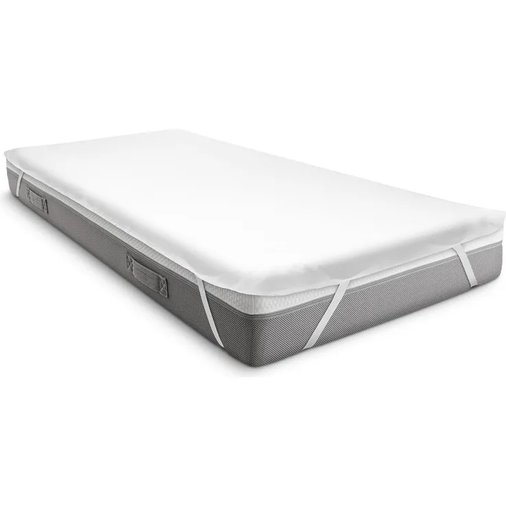 Sleezzz Vital wasserdichter Molton Matratzenschutz Fixspann 100 x 200 cm, Matratzenschoner aus 100% Baumwolle in weiß
