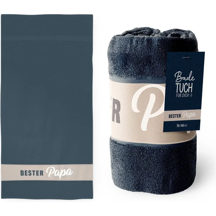 Badetuch Duschtuch Handtuch 70x140 Geschenk la vida Bester Papa 3797551