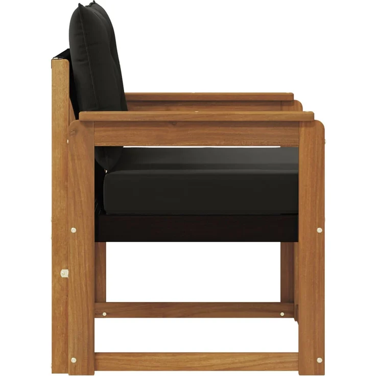 vidaXL 2 Stück Outdoor-Sofagarnitur Massives Akazienholz und Textilene 3436292 – Bild 5