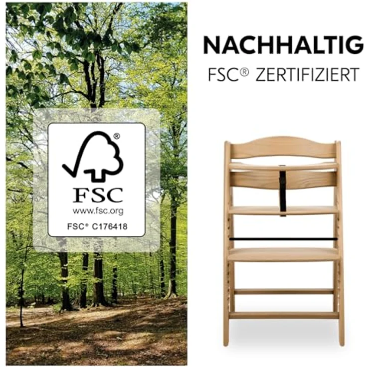 Hauck Arketa Oak Hochstuhl Treppenhochstuhl – Bild 7
