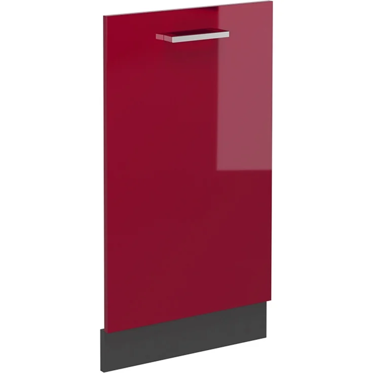 Frontblende R-Line Rot Hochglanz 45 cm ohne Arbeitsplatte Vicco – Bild 1