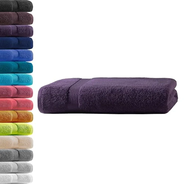 Hometex Premium Textiles Handtuch in Premium Qualität 500 g/m², Feinster Frottier-Stoff 100% Baumwolle, 1x Badetuch, Kuschelig weich, saugfähig, Extra schwere, flauschige Hotel-Qualität – Bild 2
