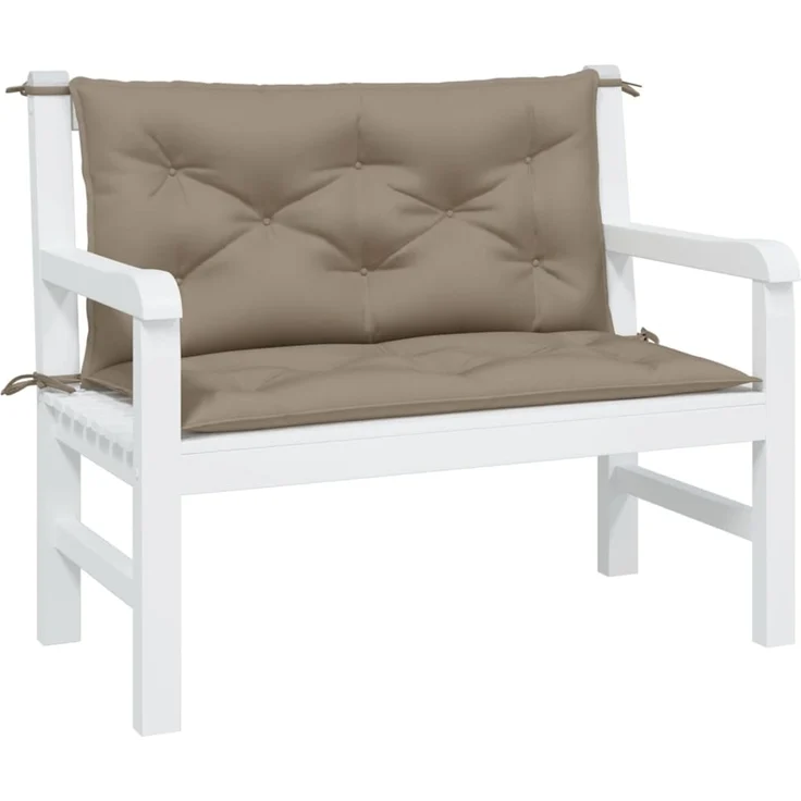 vidaXL Gartenbank-Auflagen 2 Stk. Taupe 100x50x7 cm Oxford-Gewebe 361667 – Bild 3